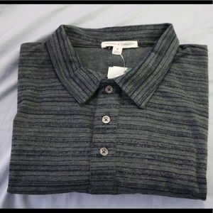 NWT Threads 4 Thought Dirt Road Stripe Polo M